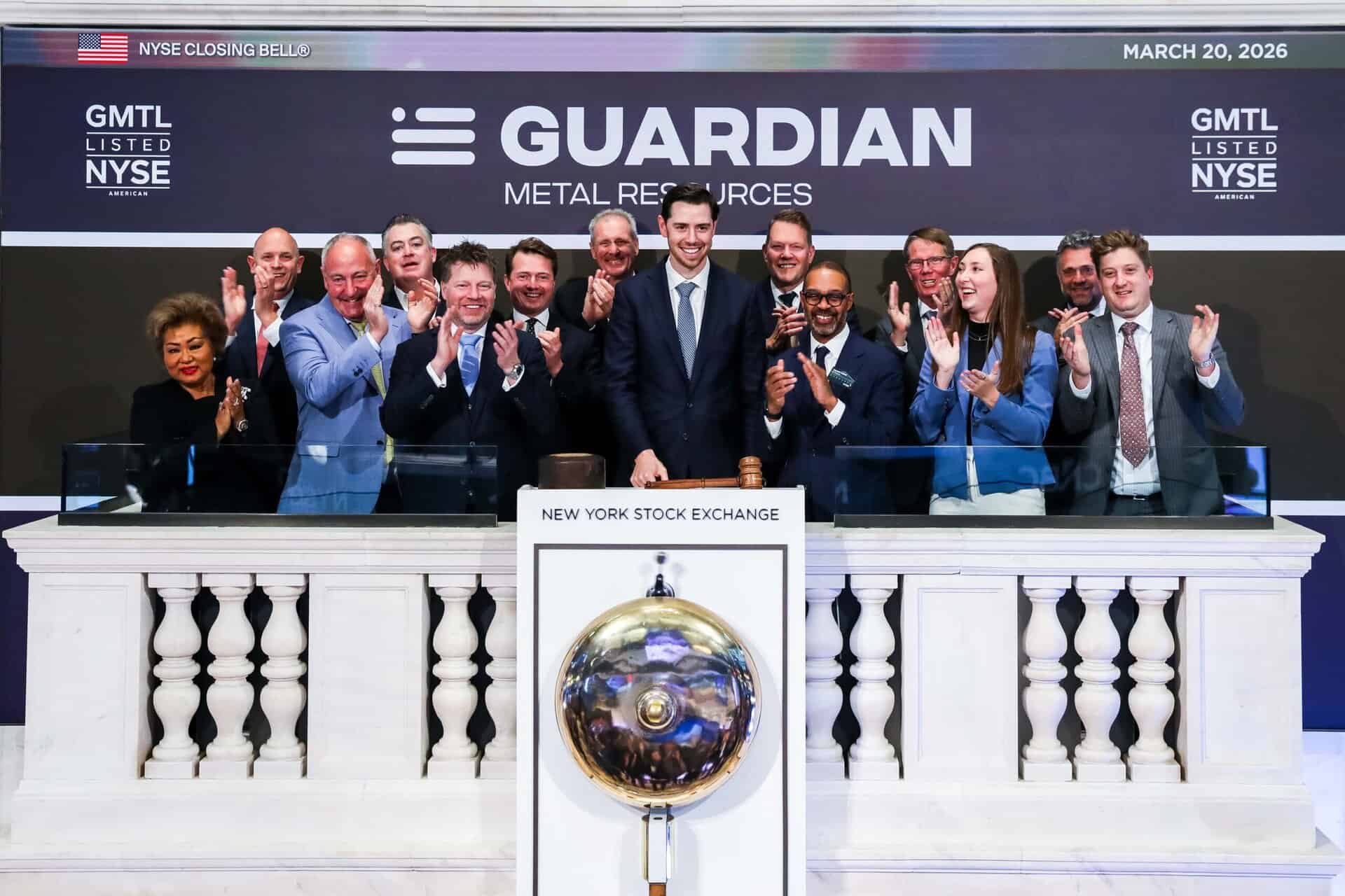 Guardian Metal Resources Plc on its recent admission to the NYSE